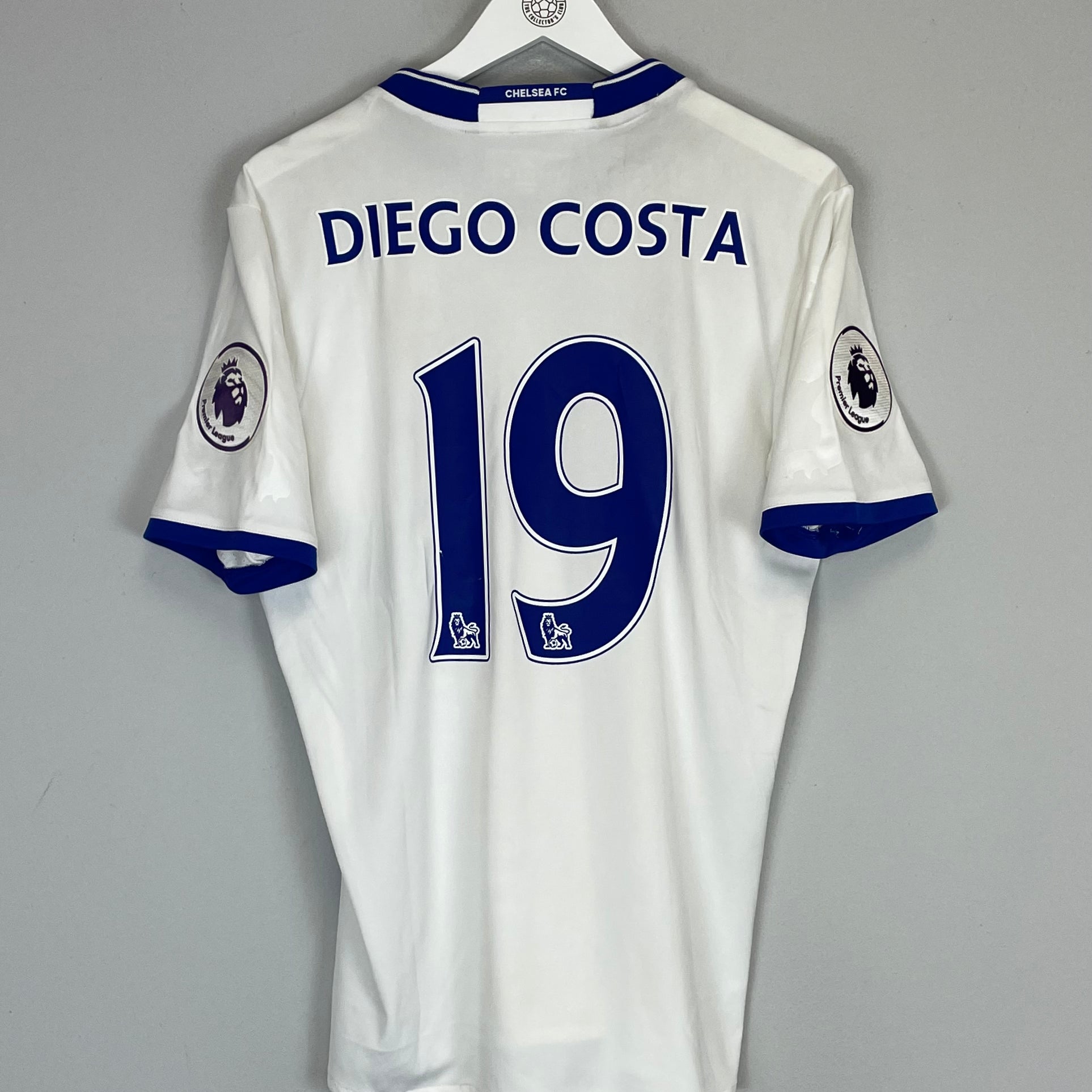 Shop 2016/17 CHELSEA DIEGO COSTA #19 AWAY SHIRT (M) ADIDAS, classic football shirts, vintage football shirts & retro soccer jerseys at Cult Kits