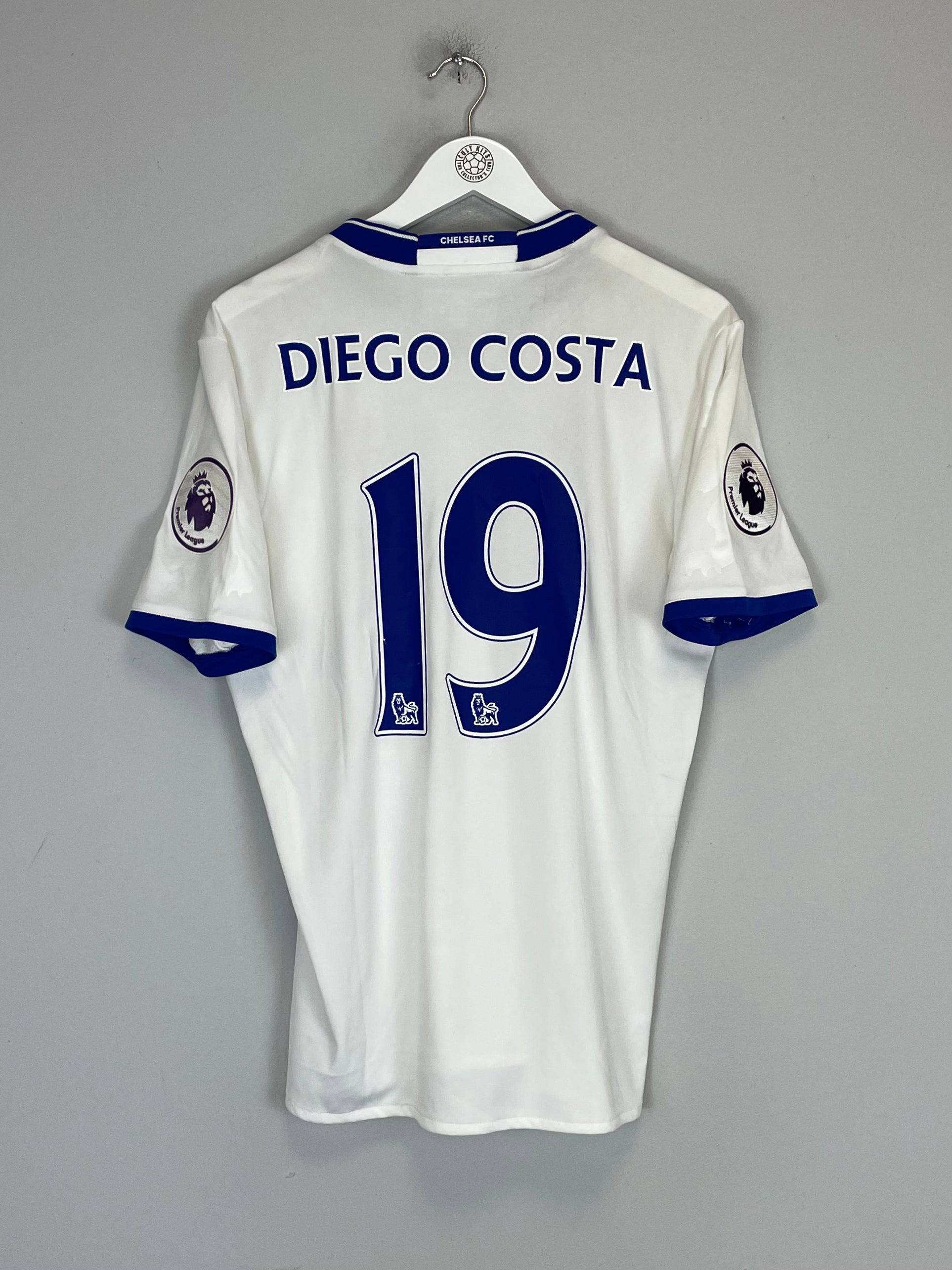 Shop 2016/17 CHELSEA DIEGO COSTA #19 AWAY SHIRT (M) ADIDAS, classic football shirts, vintage football shirts & retro soccer jerseys at Cult Kits