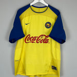 Shop 2003/04 CLUB AMERICA C.BLANCO #10 HOME SHIRT (XL) NIKE, classic football shirts, vintage football shirts & retro soccer jerseys at Cult Kits
