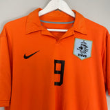 2006/08 NETHERLANDS V.NISTELROOY #9 HOME SHIRT (M) NIKE