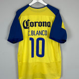 Shop 2003/04 CLUB AMERICA C.BLANCO #10 HOME SHIRT (XL) NIKE, classic football shirts, vintage football shirts & retro soccer jerseys at Cult Kits