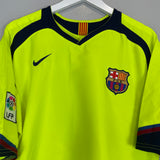 Shop 2005/06 BARCELONA RONALDINHO #10 AWAY SHIRT (XL) NIKE, classic football shirts, vintage football shirts & retro soccer jerseys at Cult Kits