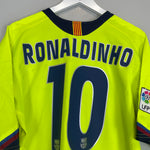 Shop 2005/06 BARCELONA RONALDINHO #10 AWAY SHIRT (XL) NIKE, classic football shirts, vintage football shirts & retro soccer jerseys at Cult Kits