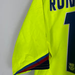 Shop 2005/06 BARCELONA RONALDINHO #10 AWAY SHIRT (XL) NIKE, classic football shirts, vintage football shirts & retro soccer jerseys at Cult Kits