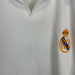 Shop 2001/02 REAL MADRID ZIDANE #5 *CENTENARY* HOME SHIRT (L) ADIDAS, classic football shirts, vintage football shirts & retro soccer jerseys at Cult Kits