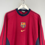 Shop 1998/00 BARCELONA JUMPER (M) NIKE, classic football shirts, vintage football shirts & retro soccer jerseys at Cult Kits