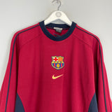 Shop 1998/00 BARCELONA JUMPER (M) NIKE, classic football shirts, vintage football shirts & retro soccer jerseys at Cult Kits