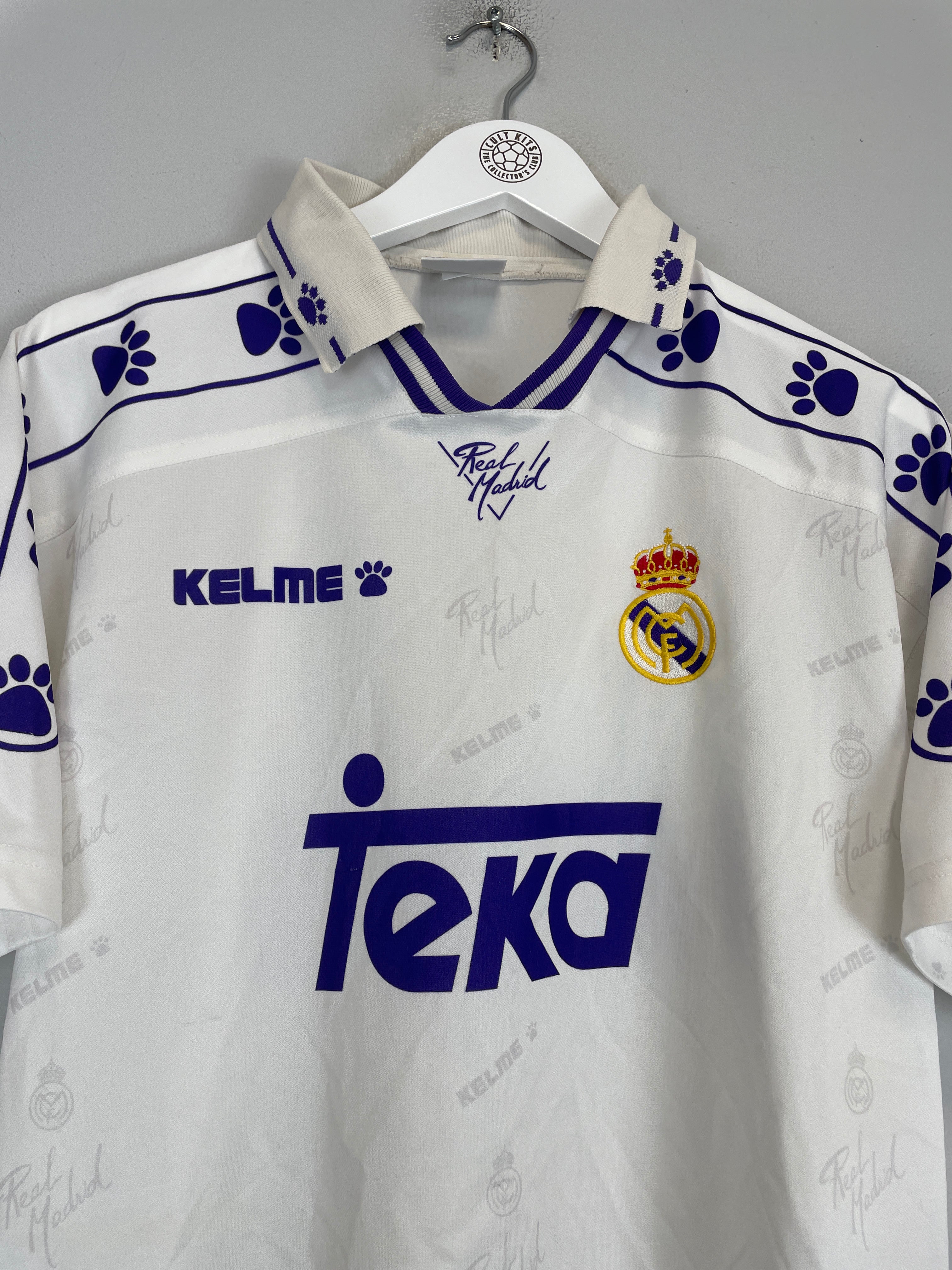 Shop 1994/96 REAL MADRID HOME SHIRT (S) KELME, classic football shirts, vintage football shirts & retro soccer jerseys at Cult Kits