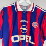 1996/97 BAYERN MUNICH SCHOLL #7 HOME SHIRT (L) ADIDAS