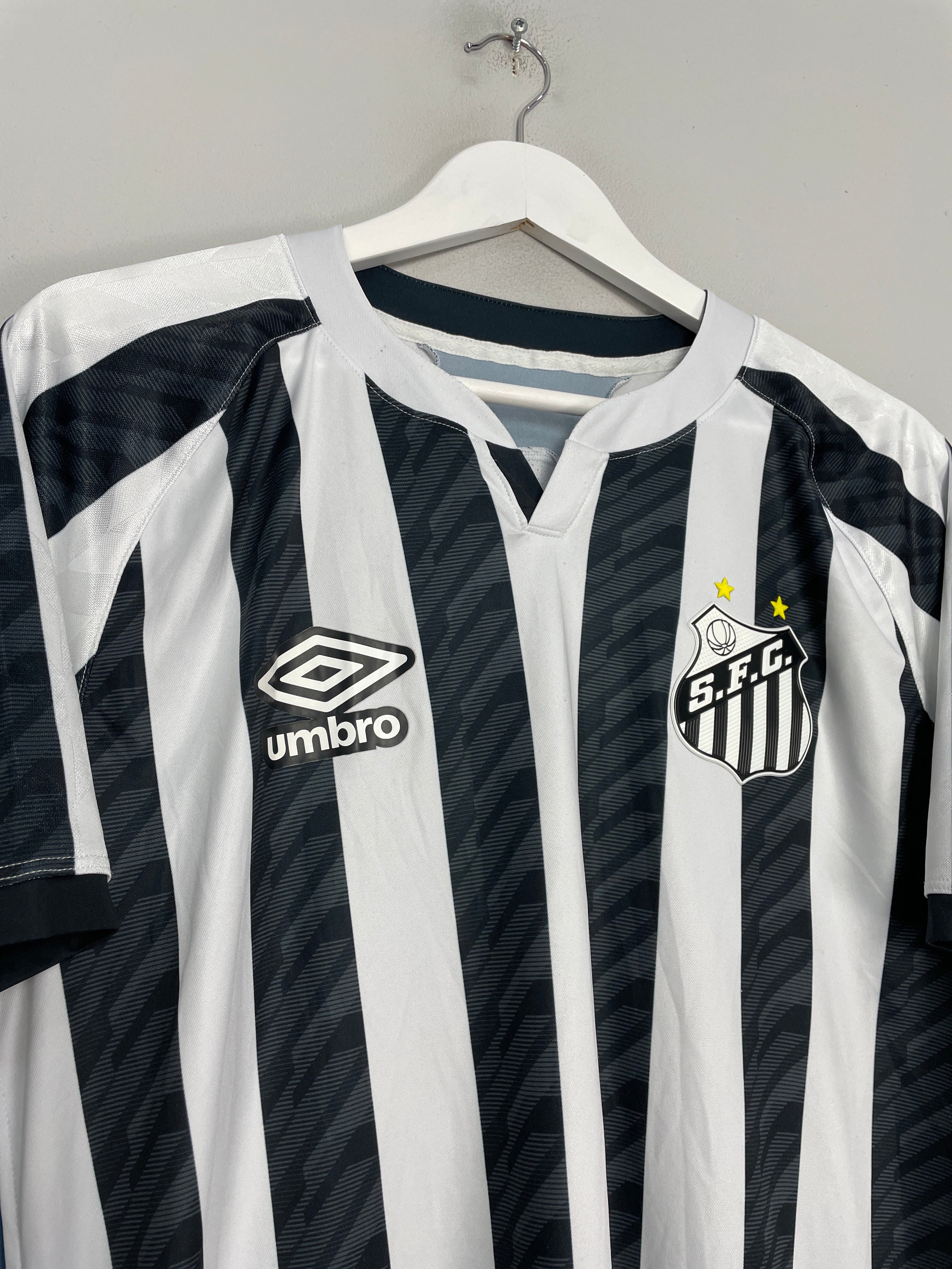 Shop 2020/21 SANTOS HOME SHIRT (L) UMBRO, classic football shirts, vintage football shirts & retro soccer jerseys at Cult Kits