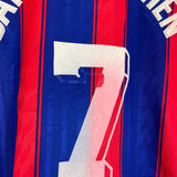 1996/97 BAYERN MUNICH SCHOLL #7 HOME SHIRT (L) ADIDAS
