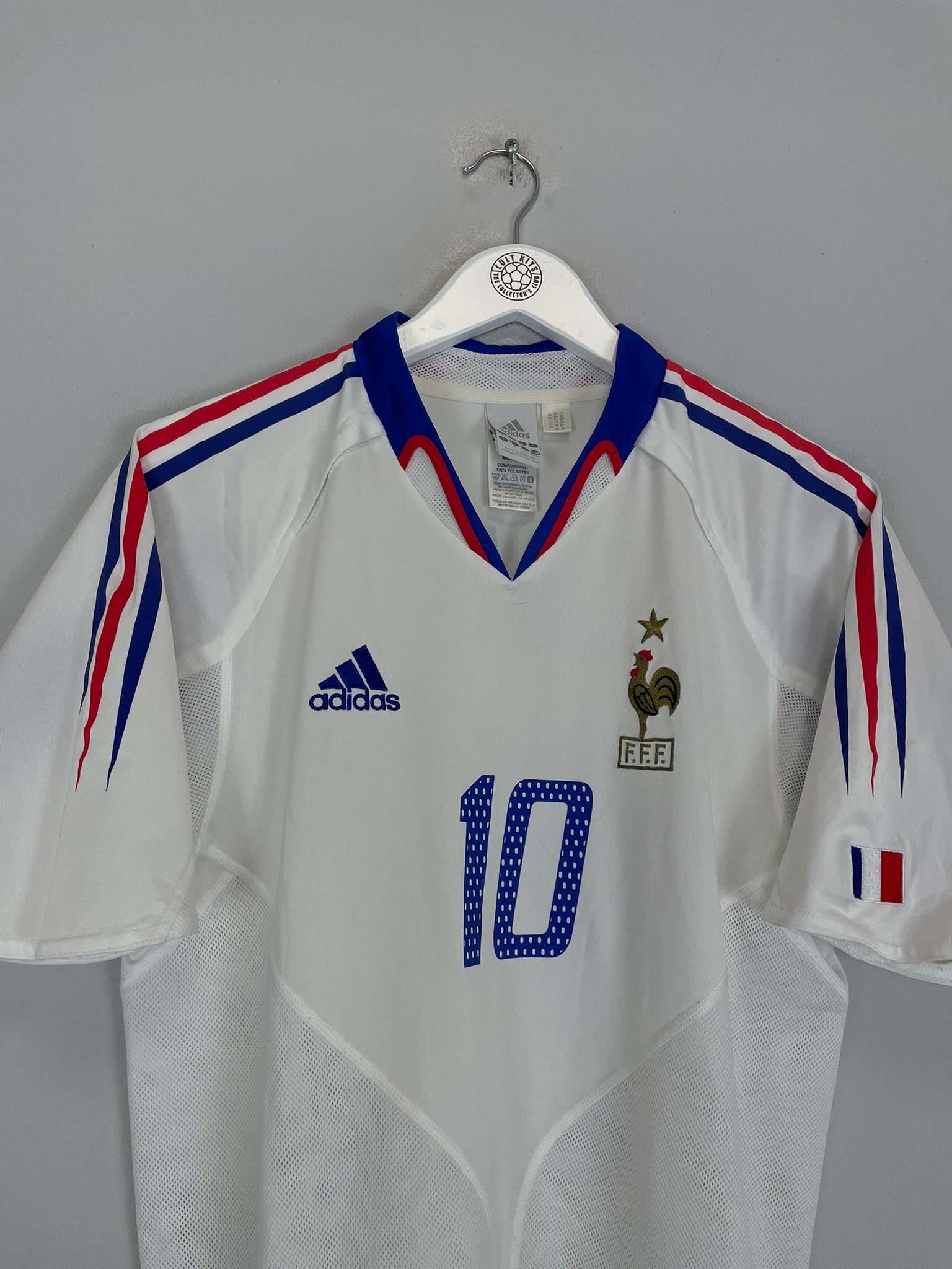 Shop 2004/06 FRANCE ZIDANE #10 AWAY SHIRT (M) ADIDAS, classic football shirts, vintage football shirts & retro soccer jerseys at Cult Kits