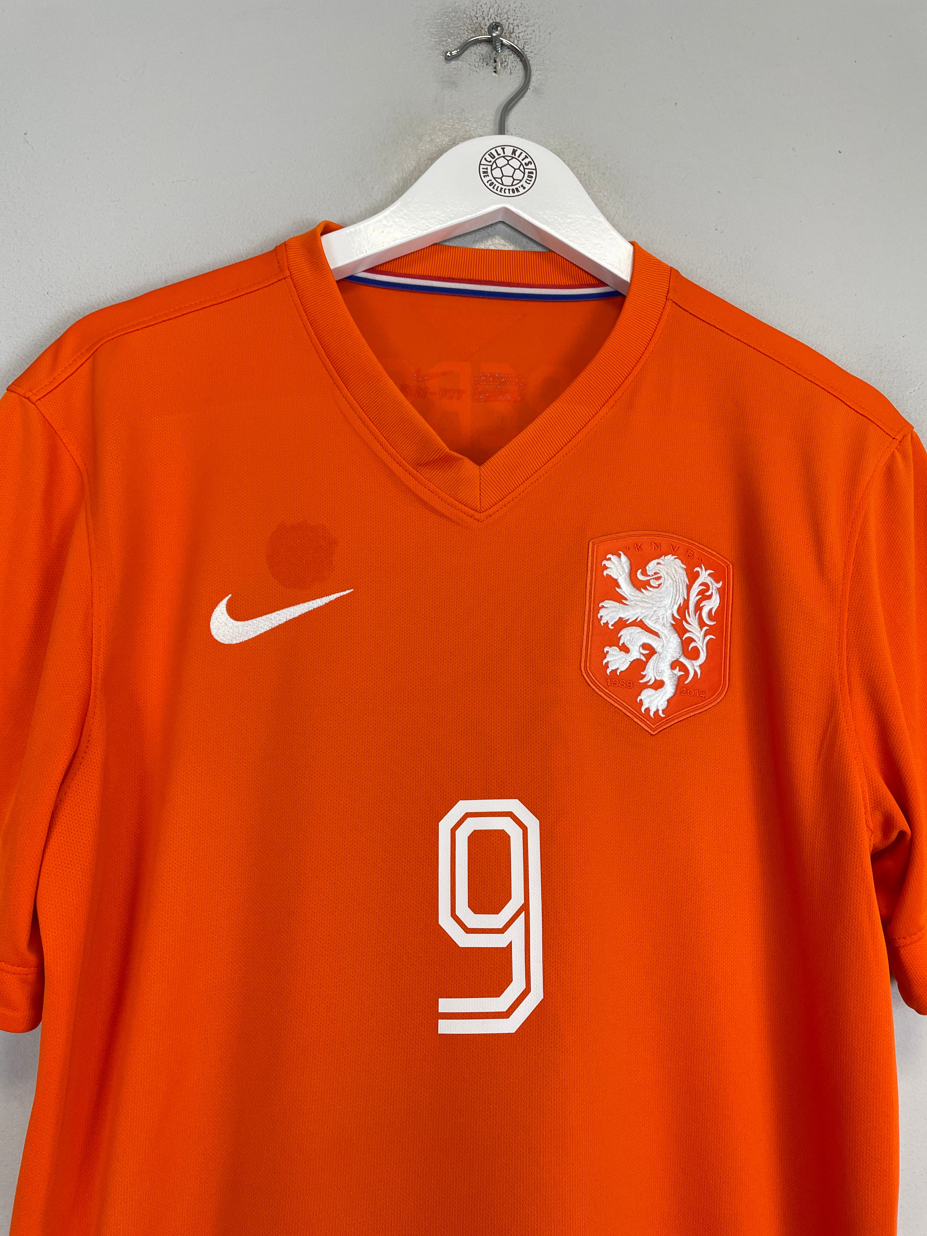 Shop 2014/15 NETHERLANDS V.PERSIE #9 HOME SHIRT (L) NIKE, classic football shirts, vintage football shirts & retro soccer jerseys at Cult Kits