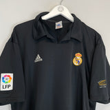 Shop 2002/03 REAL MADRID ZIDANE #5 *CENTENARY* AWAY SHIRT (XL) ADIDAS, classic football shirts, vintage football shirts & retro soccer jerseys at Cult Kits