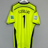 Shop 2014/15 SPAIN I.CASILLAS #1 GK SHIRT (XL) ADIDAS, classic football shirts, vintage football shirts & retro soccer jerseys at Cult Kits