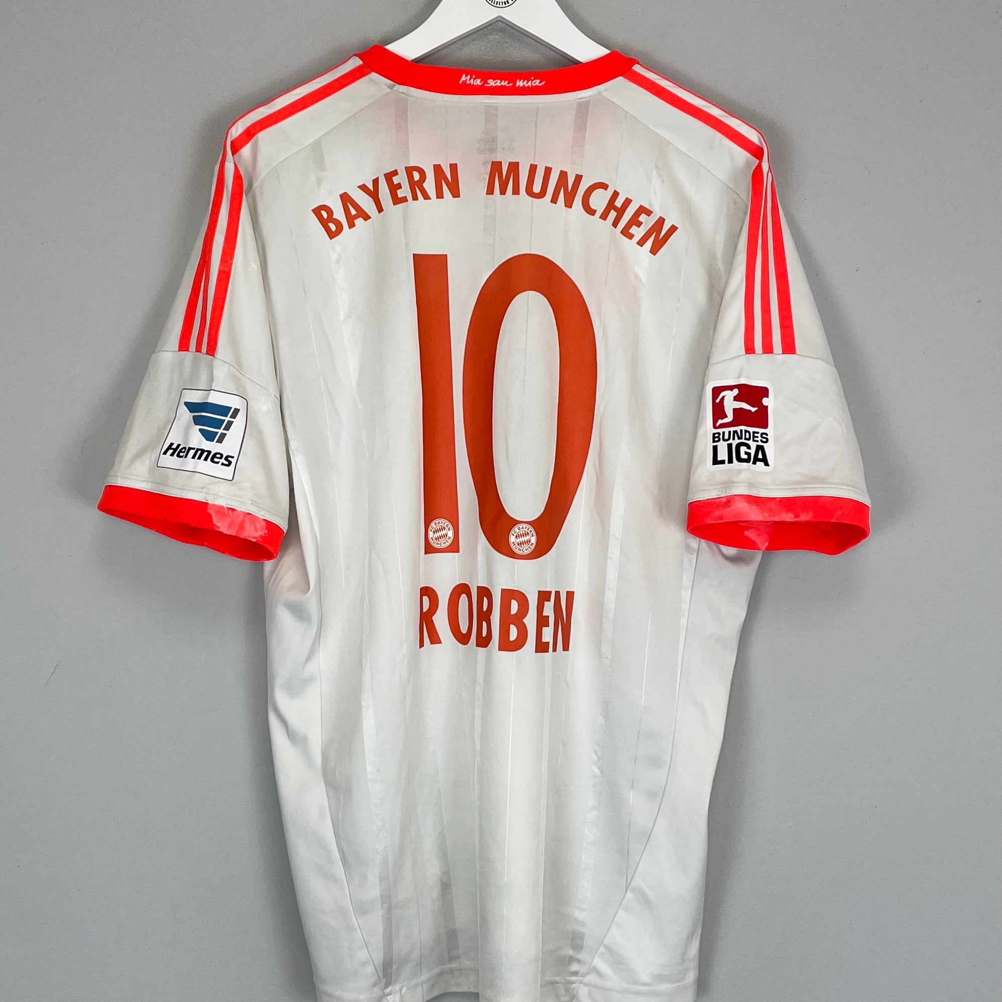 Shop 2012/13 BAYERN MUNICH ROBBEN #10 AWAY SHIRT (XL) ADIDAS, classic football shirts, vintage football shirts & retro soccer jerseys at Cult Kits