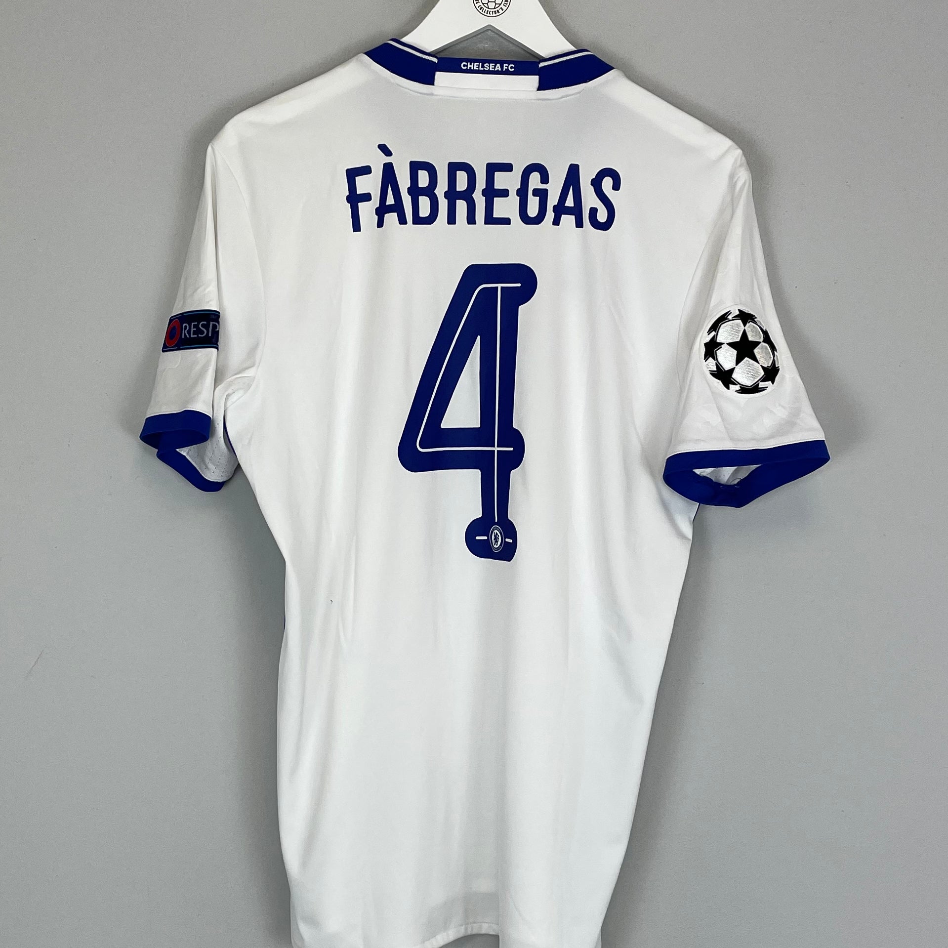 Shop 2016/17 CHELSEA FABREGAS #4 C/L THIRD SHIRT (M) ADIDAS, classic football shirts, vintage football shirts & retro soccer jerseys at Cult Kits