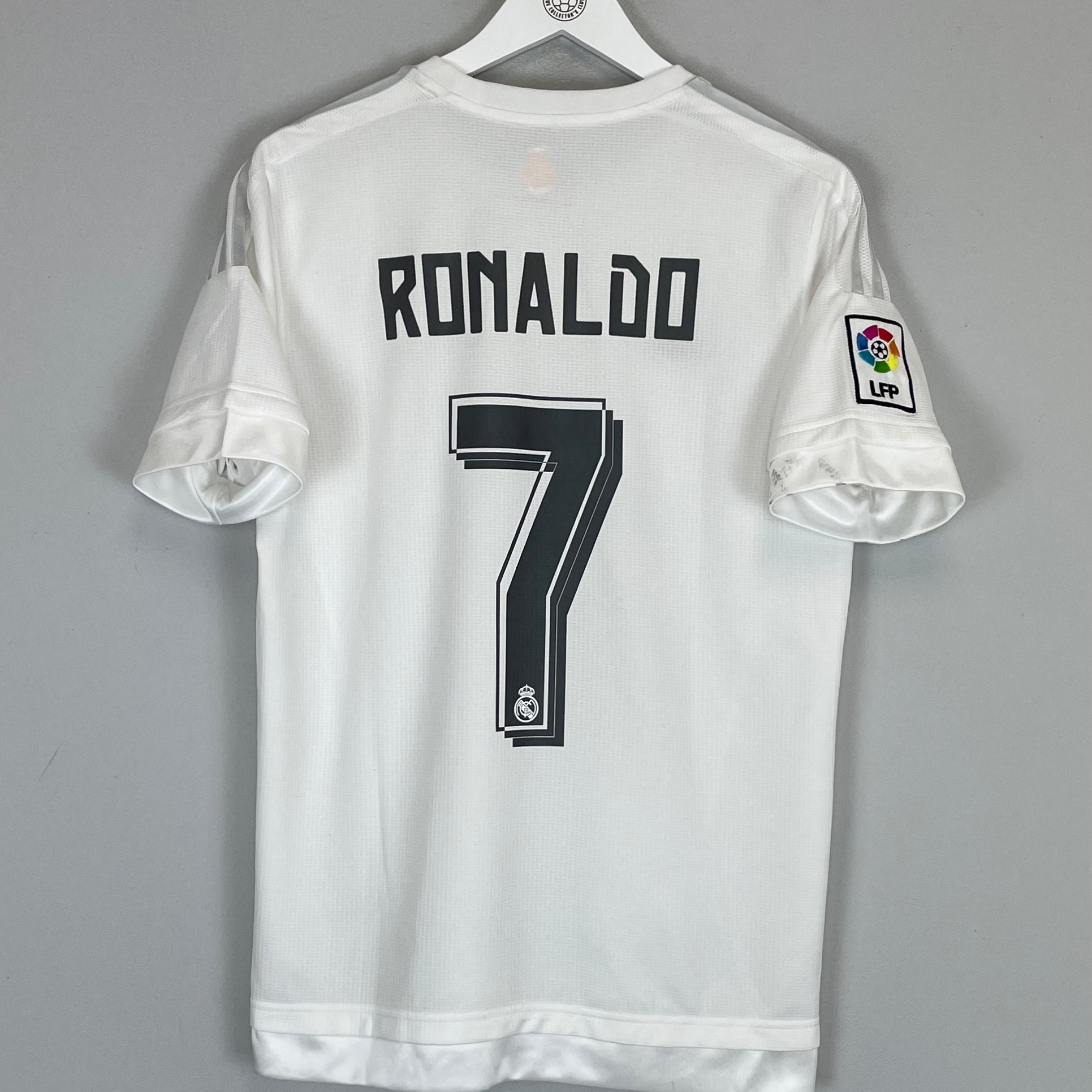 Shop 2015/16 REAL MADRID RONALDO #7 HOME SHIRT (M) ADIDAS, classic football shirts, vintage football shirts & retro soccer jerseys at Cult Kits