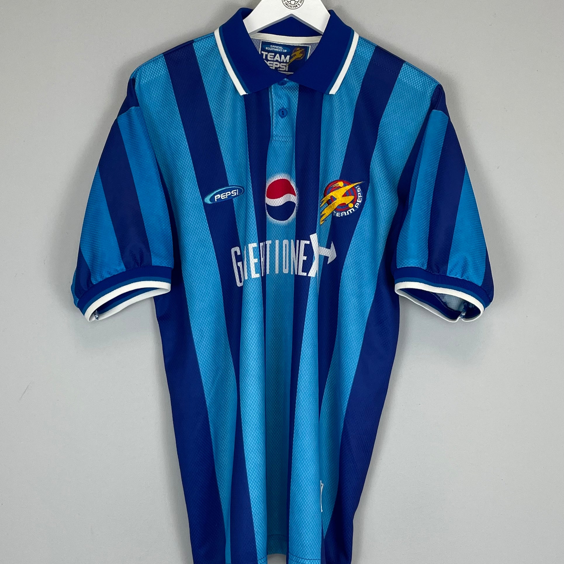 Shop 1997 PEPSI 'GENERATION NEXT' SHIRT (L), classic football shirts, vintage football shirts & retro soccer jerseys at Cult Kits