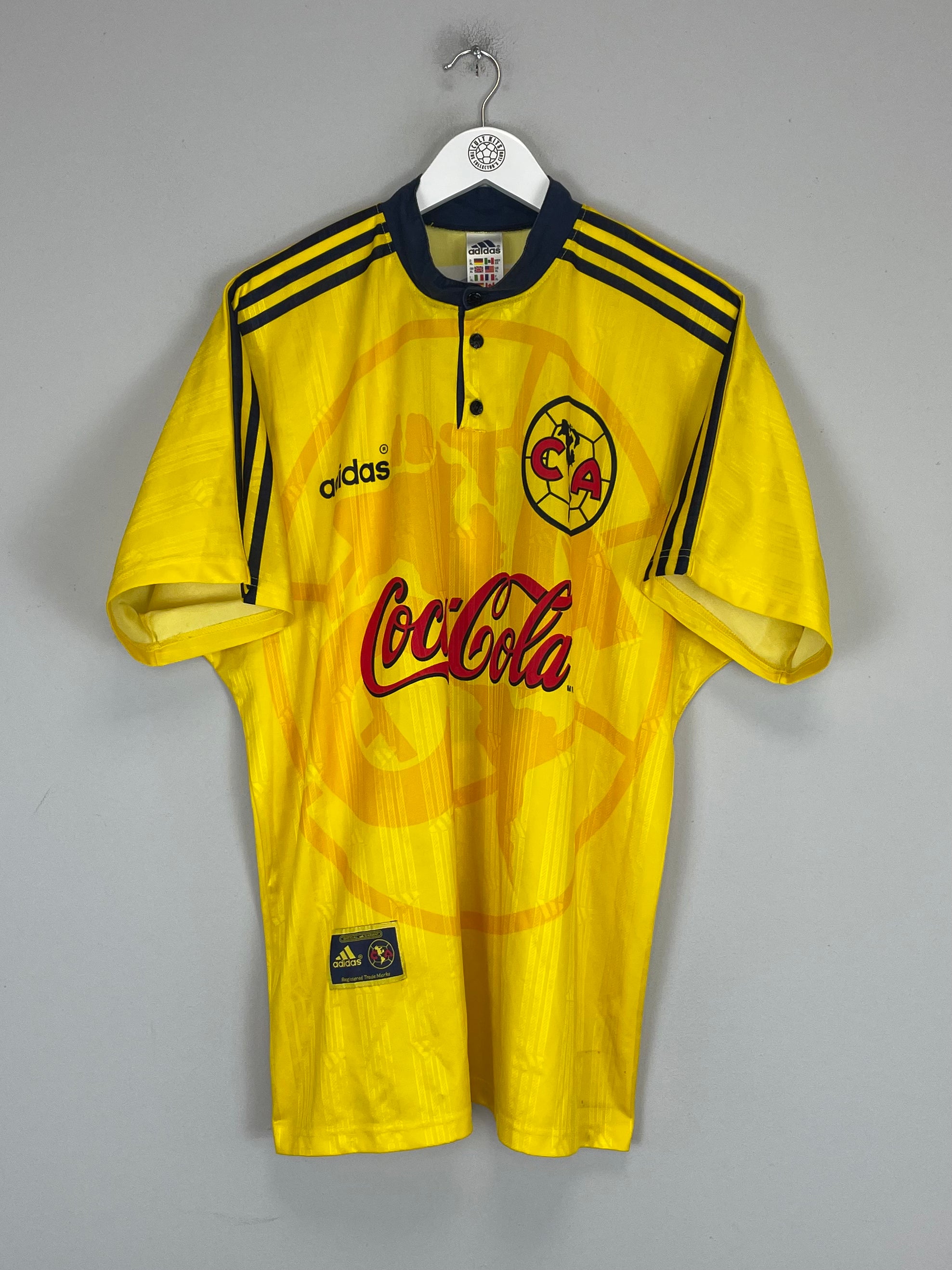 Shop 1996/98 CLUB AMERICA #8 HOME SHIRT (XL) ADIDAS, classic football shirts, vintage football shirts & retro soccer jerseys at Cult Kits