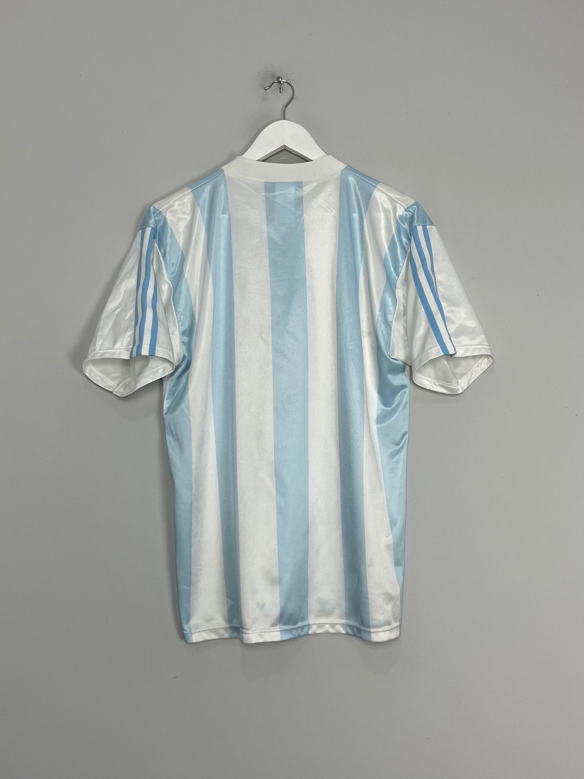 Shop 1990/91 ARGENTINA HOME SHIRT (M) ADIDAS, classic football shirts, vintage football shirts & retro soccer jerseys at Cult Kits