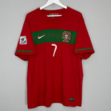 Shop 2010/11 PORTUGAL RONALDO #7 HOME SHIRT (XL) NIKE, classic football shirts, vintage football shirts & retro soccer jerseys at Cult Kits