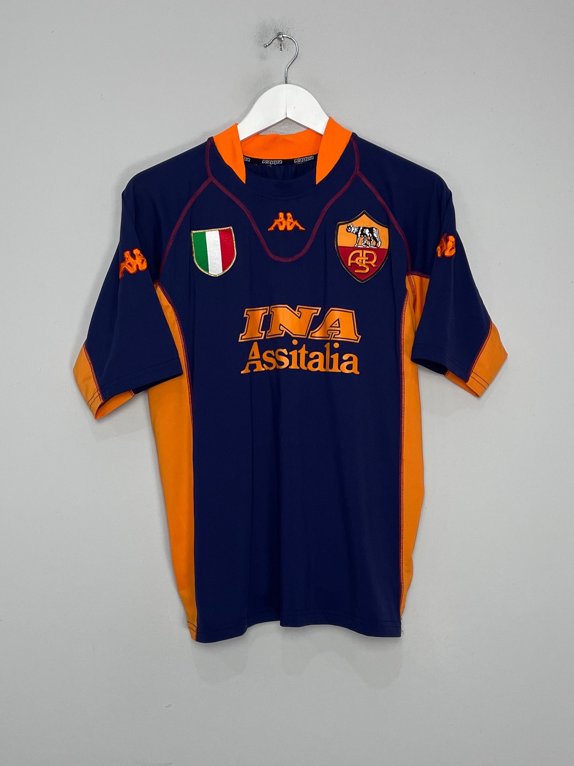 Shop 2001/02 ROMA BATISTUTA #20 THIRD SHIRT (XL) KAPPA, classic football shirts, vintage football shirts & retro soccer jerseys at Cult Kits
