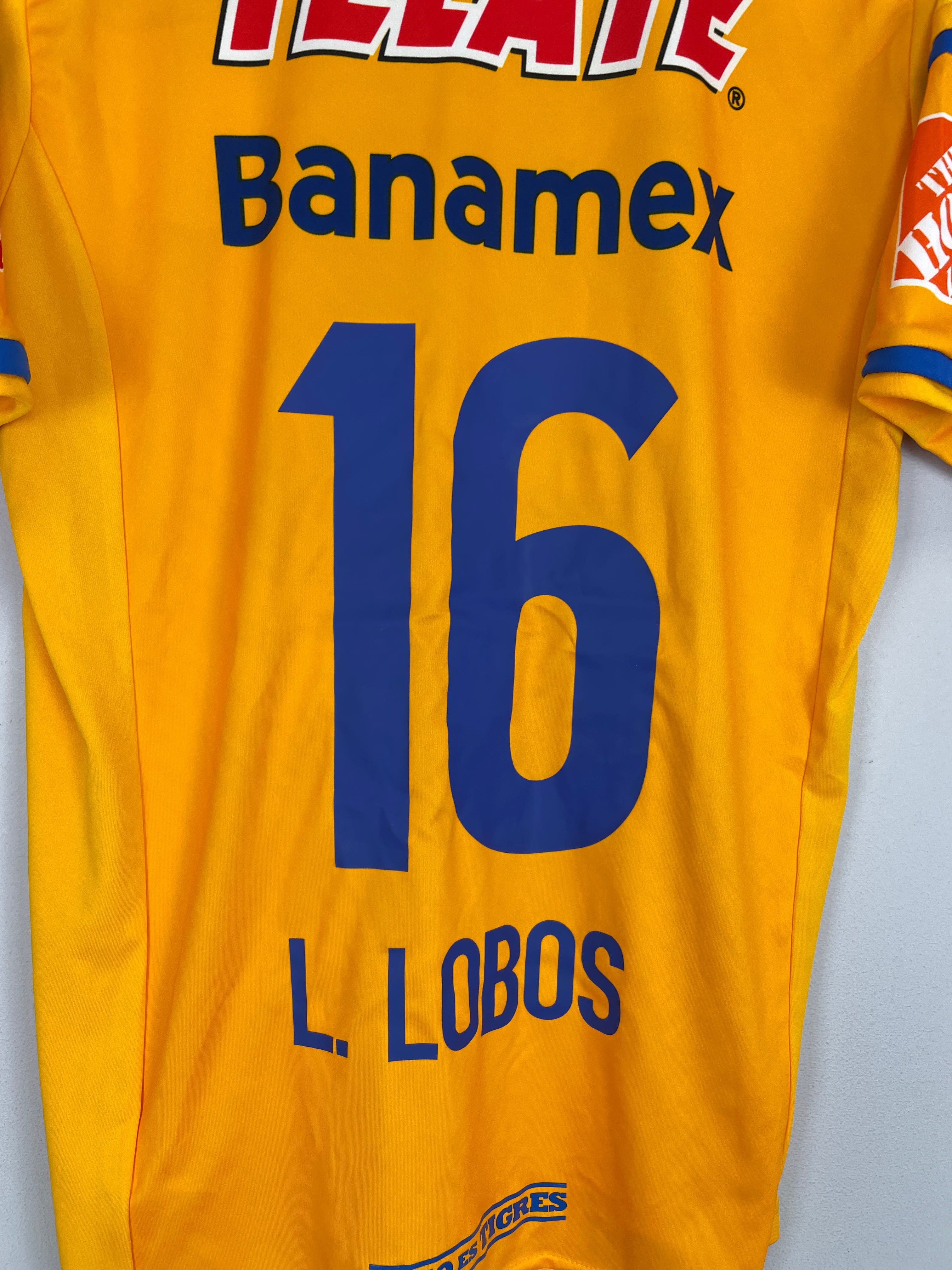 Shop 2014/15 TIGRES L.LOBOS #16 *BNWT* HOME SHIRT (L) ADIDAS, classic football shirts, vintage football shirts & retro soccer jerseys at Cult Kits