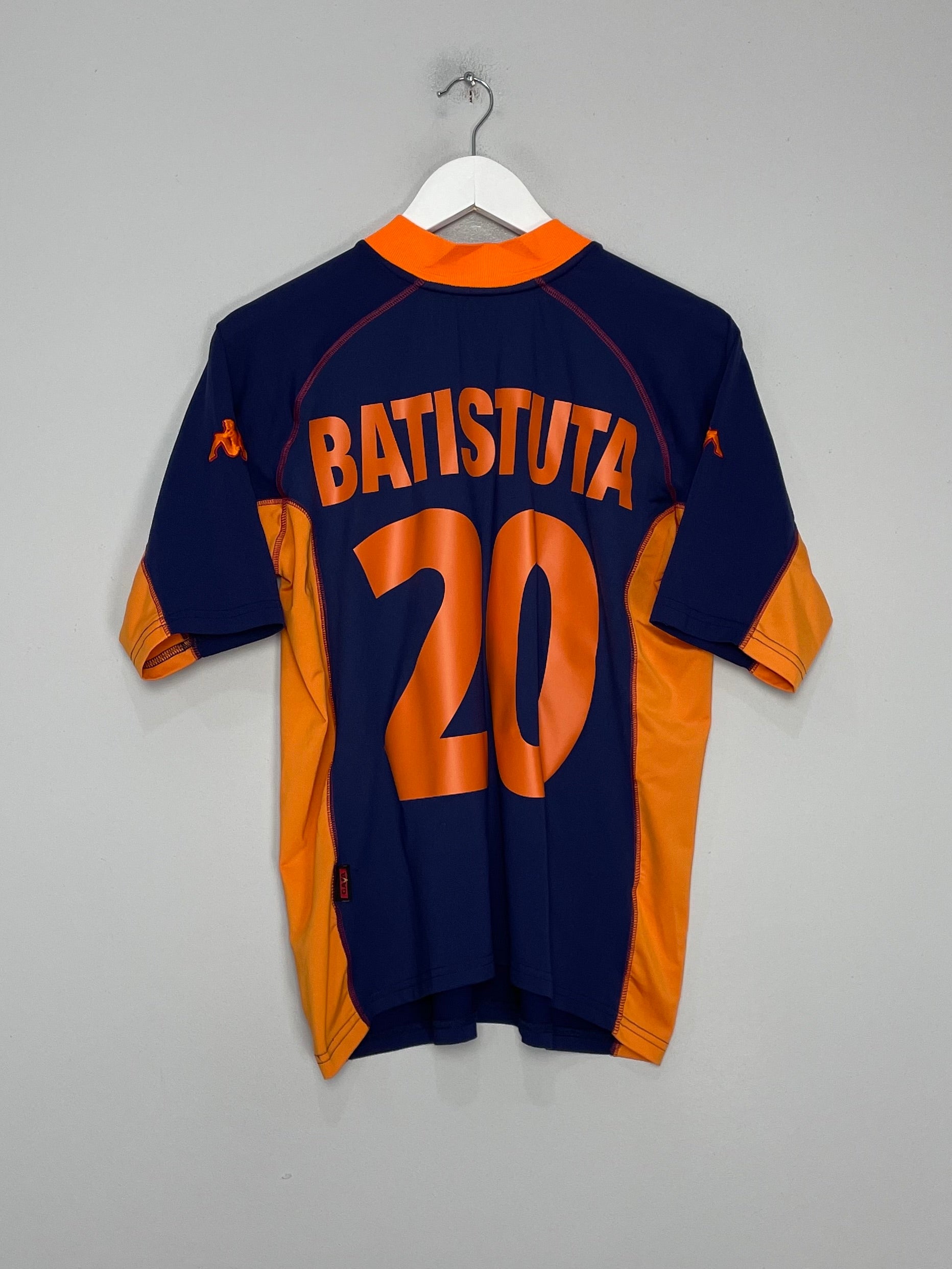 Shop 2001/02 ROMA BATISTUTA #20 THIRD SHIRT (XL) KAPPA, classic football shirts, vintage football shirts & retro soccer jerseys at Cult Kits