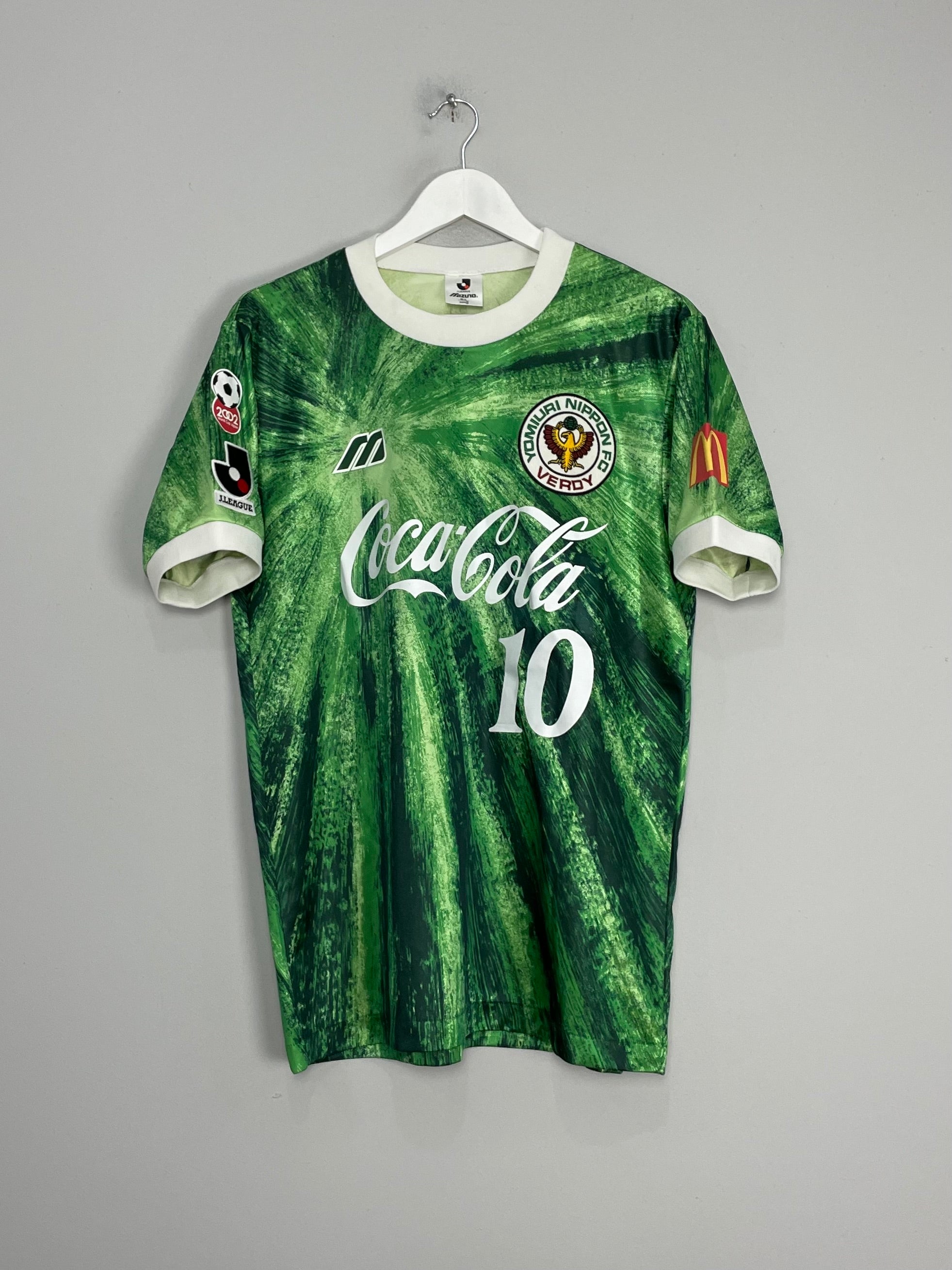 Shop 1993/95 TOKYO VERDY KAZU #10 HOME SHIRT (L) MIZUNO, classic football shirts, vintage football shirts & retro soccer jerseys at Cult Kits