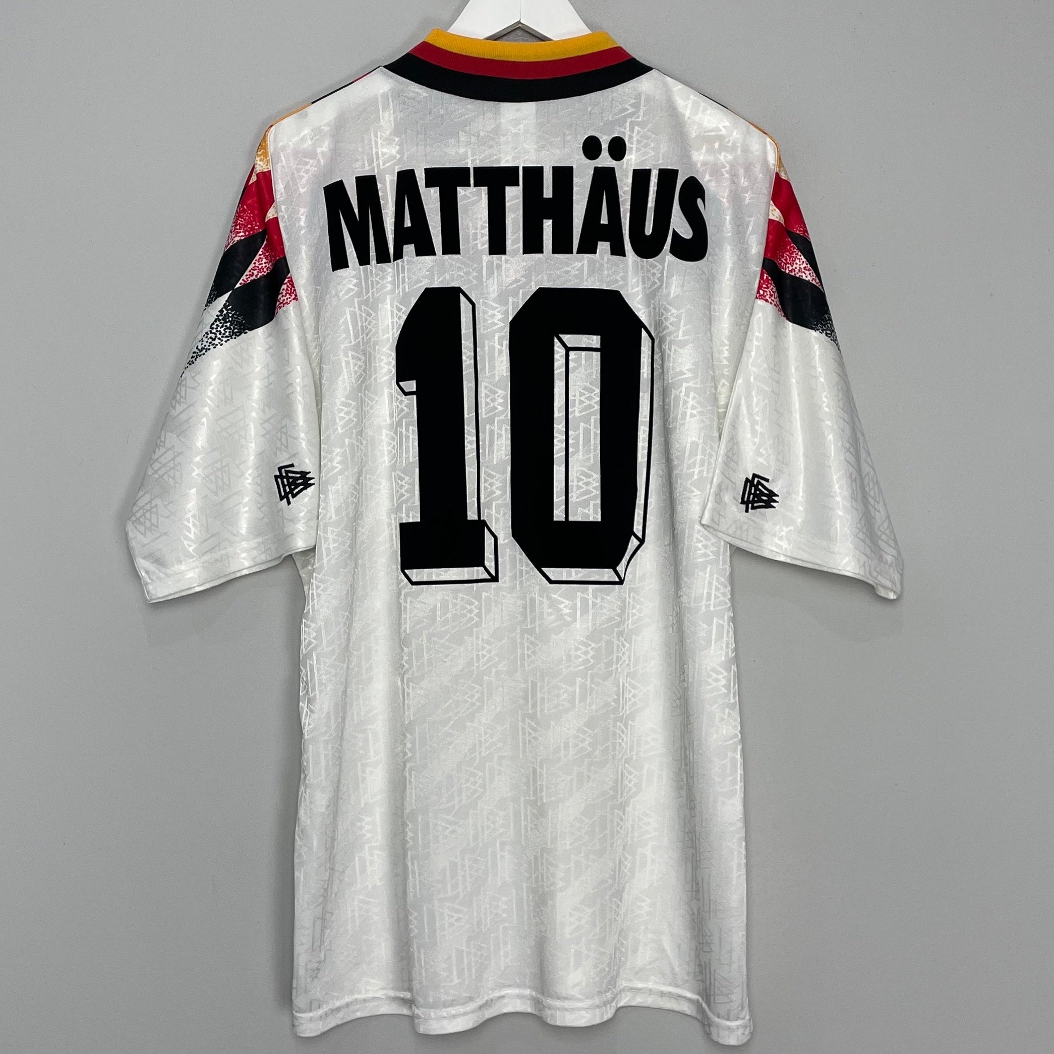 Shop 1994/96 GERMANY MATTHAUS #10 HOME SHIRT (XL) ADIDAS, classic football shirts, vintage football shirts & retro soccer jerseys at Cult Kits