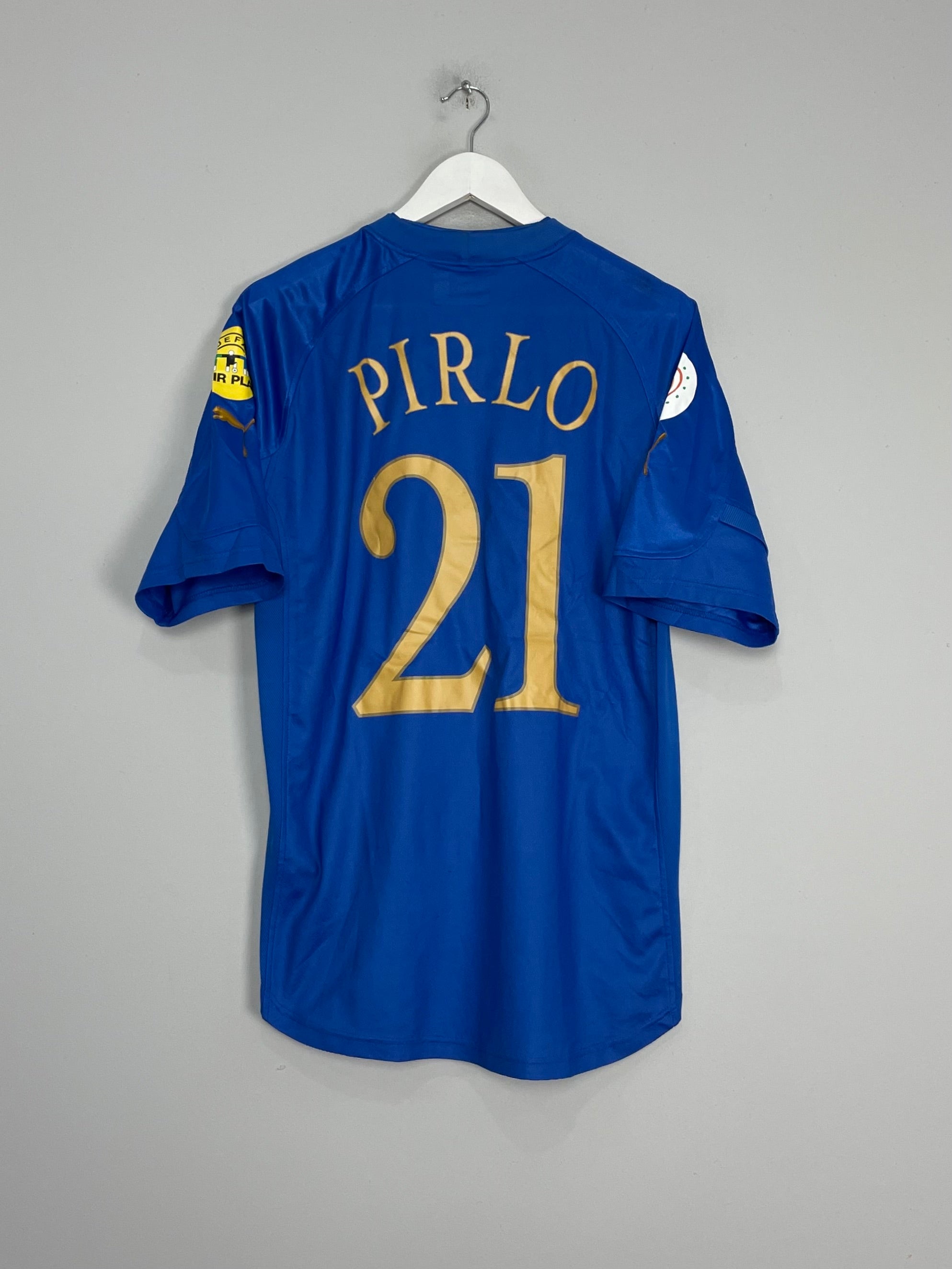 Shop 2004/06 ITALY PIRLO #21 HOME SHIRT (L) PUMA, classic football shirts, vintage football shirts & retro soccer jerseys at Cult Kits