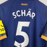 Shop 2022/23 NEWCASTLE UNITED SCHAR #5 AWAY SHIRT (XL) CASTORE, classic football shirts, vintage football shirts & retro soccer jerseys at Cult Kits