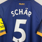 Shop 2022/23 NEWCASTLE UNITED SCHAR #5 AWAY SHIRT (XL) CASTORE, classic football shirts, vintage football shirts & retro soccer jerseys at Cult Kits