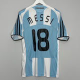 Shop 2007/09 ARGENTINA MESSI #18 HOME SHIRT (M) ADIDAS, classic football shirts, vintage football shirts & retro soccer jerseys at Cult Kits