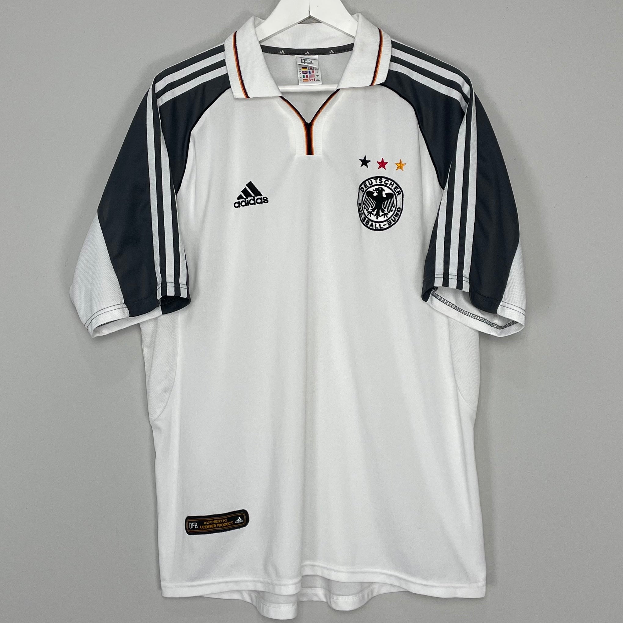 Shop 2000/02 GERMANY HOME SHIRT (XL) ADIDAS, classic football shirts, vintage football shirts & retro soccer jerseys at Cult Kits