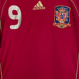 2007/09 SPAIN TORRES #9 HOME SHIRT (XL) ADIDAS