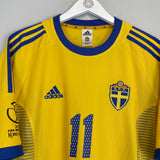 2002/03 SWEDEN LARSSON #11 HOME SHIRT (XL) ADIDAS