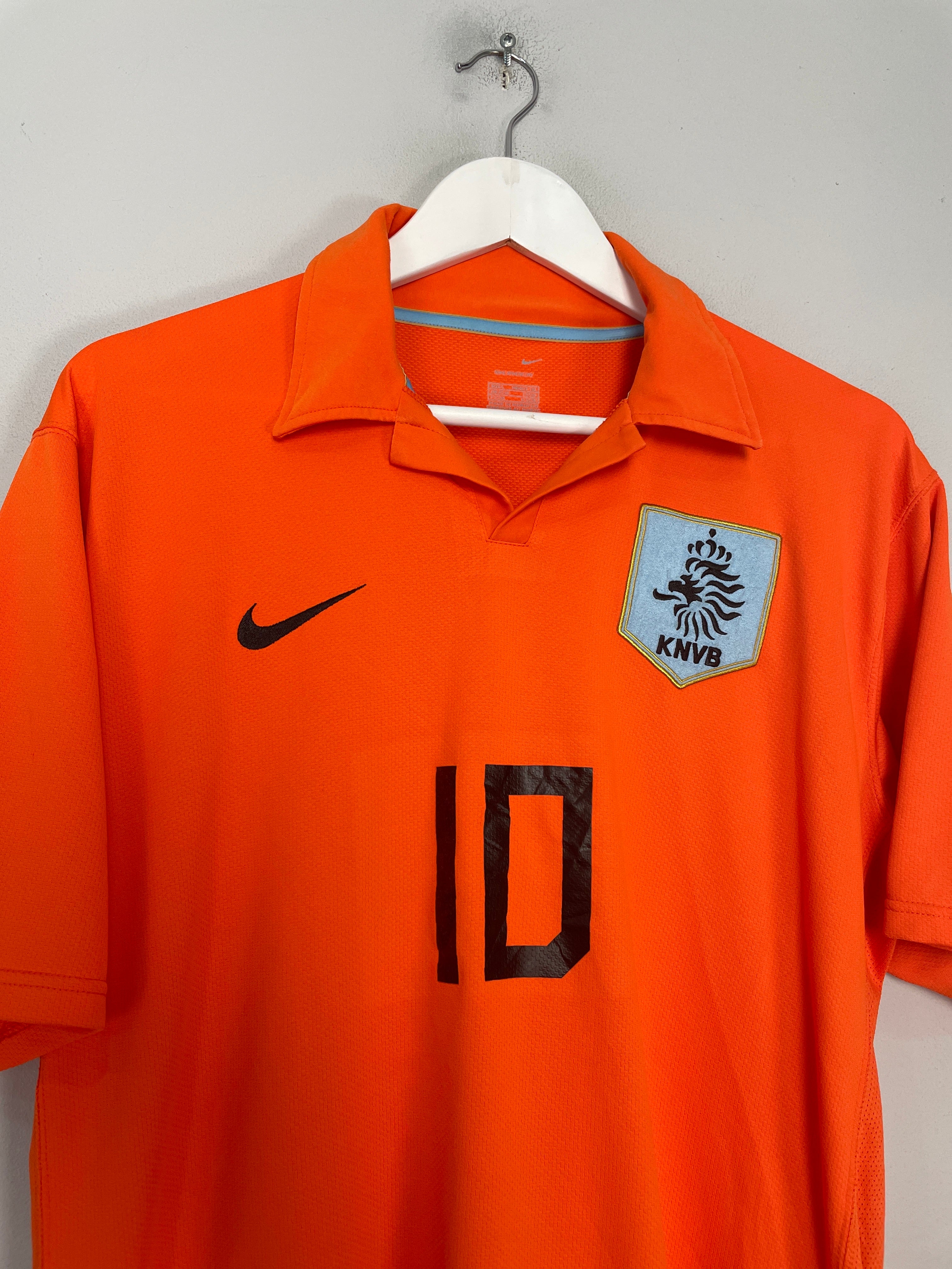 Shop 2006/08 NETHERLANDS #10 HOME SHIRT (L) NIKE, classic football shirts, vintage football shirts & retro soccer jerseys at Cult Kits