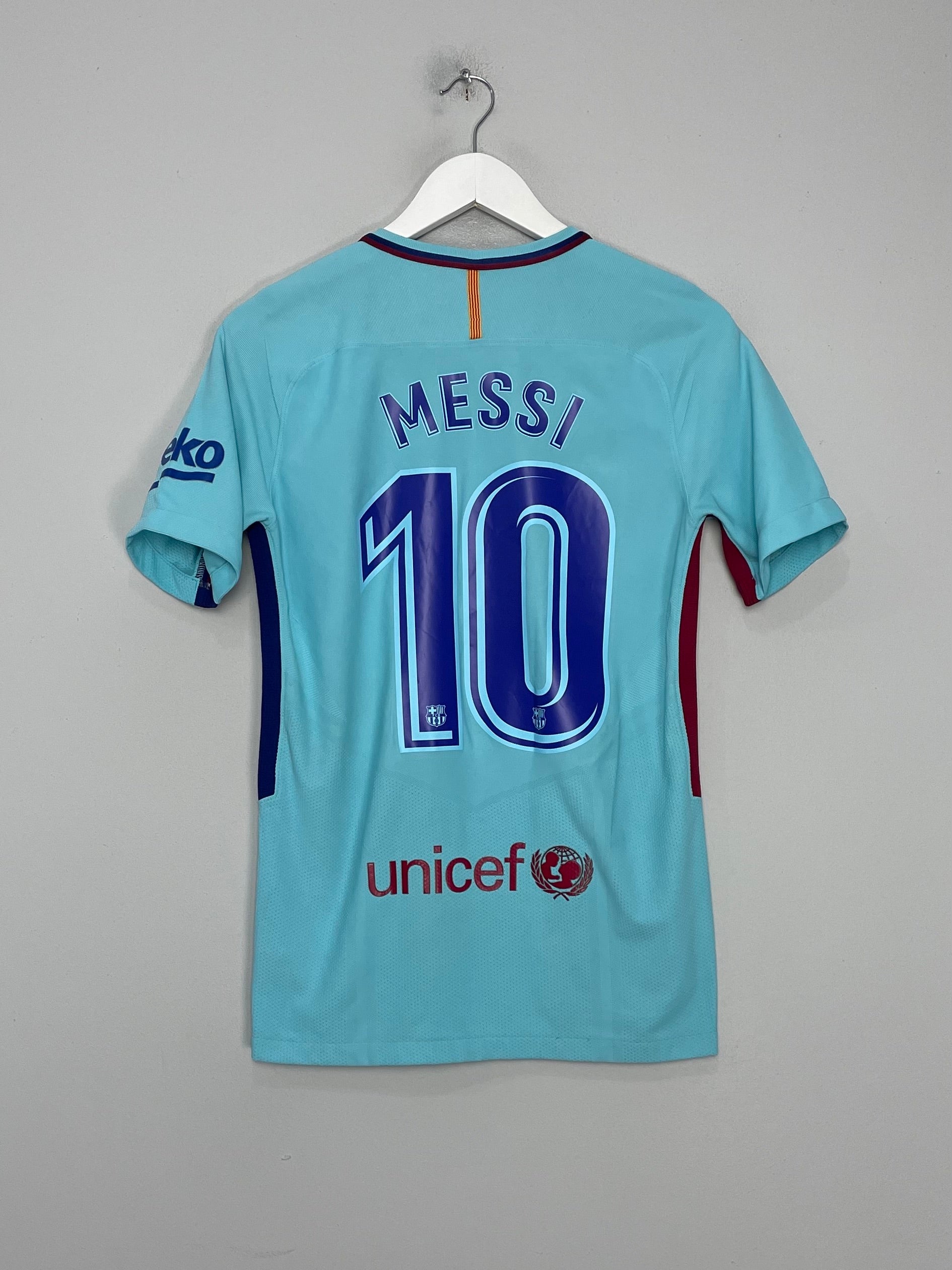 Shop 2017/18 BARCELONA MESSI #10 AUTHENTIC AWAY SHIRT (S) NIKE, classic football shirts, vintage football shirts & retro soccer jerseys at Cult Kits