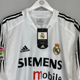 2004/05 REAL MADRID ZIDANE #5 *BNWT* HOME SHIRT (XL) ADIDAS