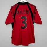 Shop 2001/02 AC MILAN MALDINI #3 THIRD SHIRT (L) ADIDAS, classic football shirts, vintage football shirts & retro soccer jerseys at Cult Kits