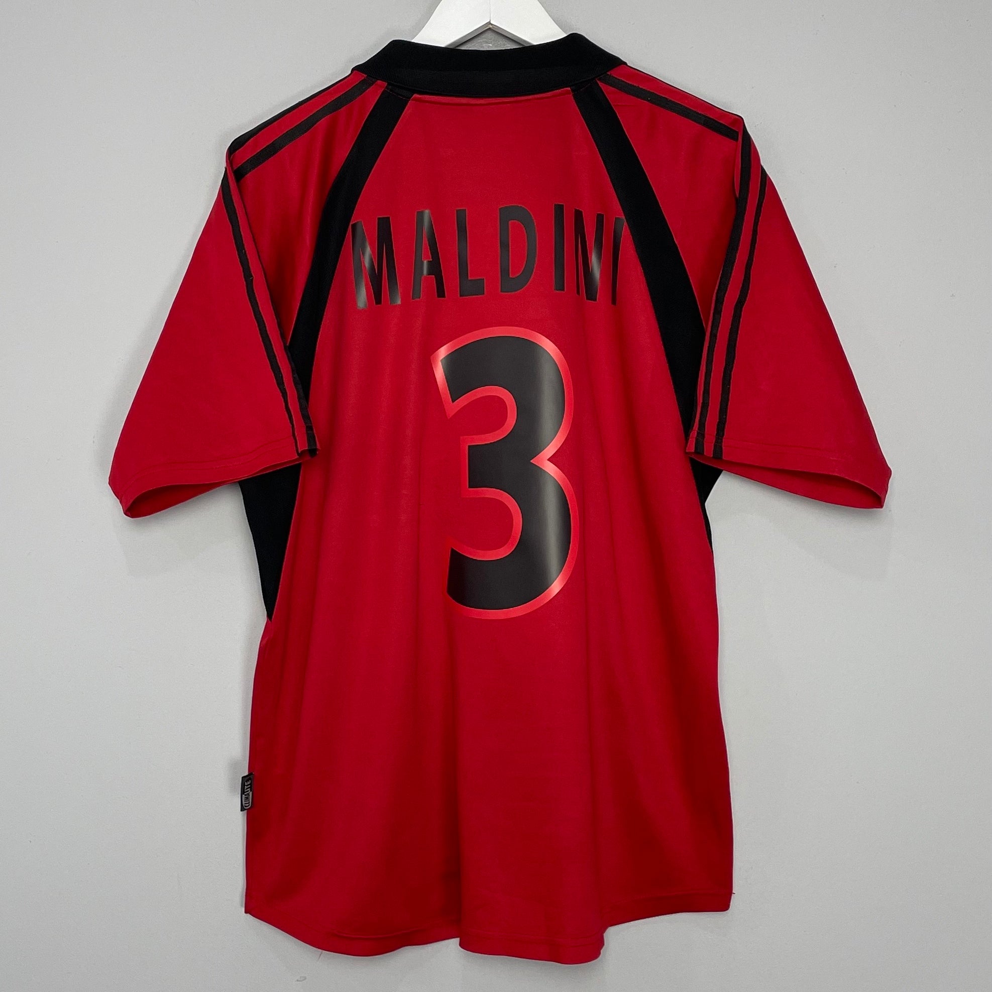 Shop 2001/02 AC MILAN MALDINI #3 THIRD SHIRT (L) ADIDAS, classic football shirts, vintage football shirts & retro soccer jerseys at Cult Kits