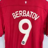 2011/12 MANCHESTER UNITED BERBATOV #9 E/L HOME SHIRT (M) ADIDAS