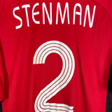 2006/07 BAYER LEVERKUSEN STENMAN #2 HOME SHIRT (XL) ADIDAS
