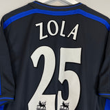 Shop 2002/04 CHELSEA ZOLA #25 AWAY SHIRT (XL) UMBRO, classic football shirts, vintage football shirts & retro soccer jerseys at Cult Kits
