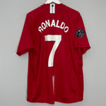 Shop 2007/09 MANCHESTER UNITED RONALDO #7 C/L HOME SHIRT (XXL) NIKE, classic football shirts, vintage football shirts & retro soccer jerseys at Cult Kits