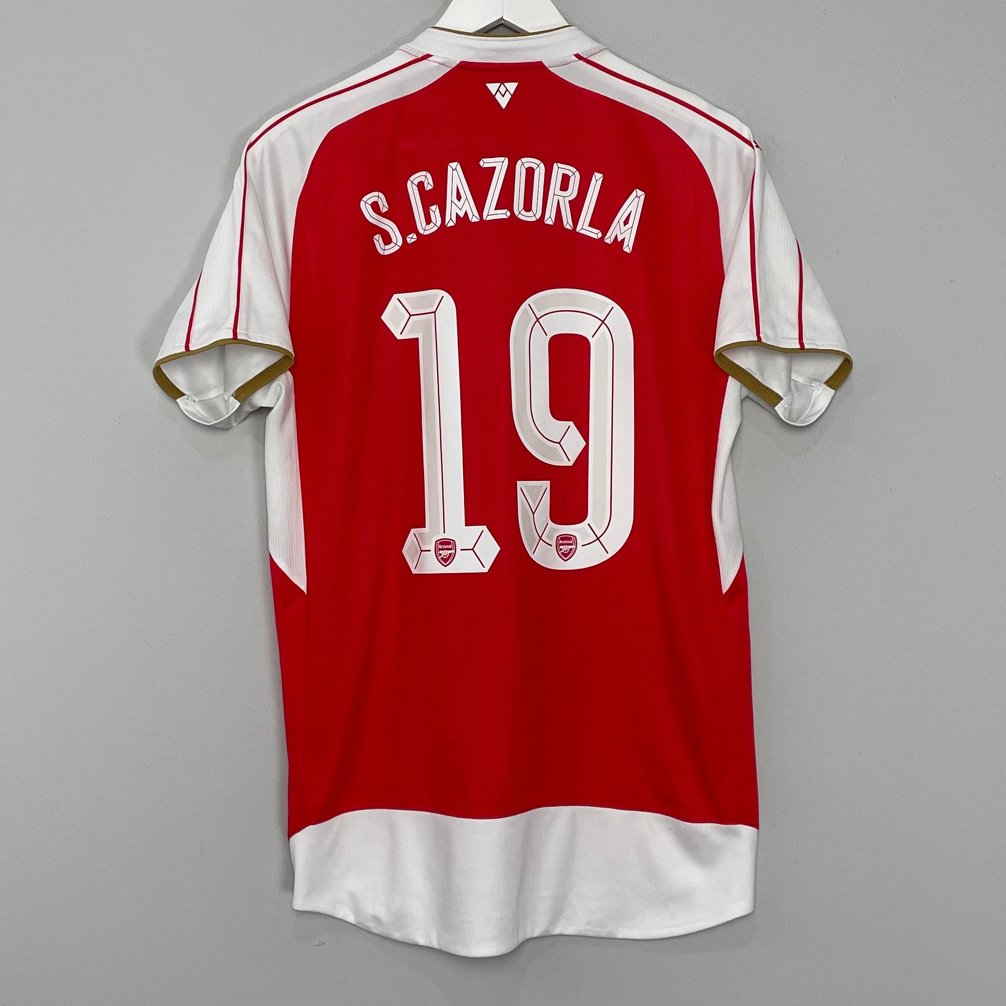 Shop 2015/16 ARSENAL S.CAZORLA #19 HOME SHIRT (L) PUMA, classic football shirts, vintage football shirts & retro soccer jerseys at Cult Kits