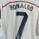 2014/15 REAL MADRID RONALDO #7 HOME SHIRT (XL) ADIDAS