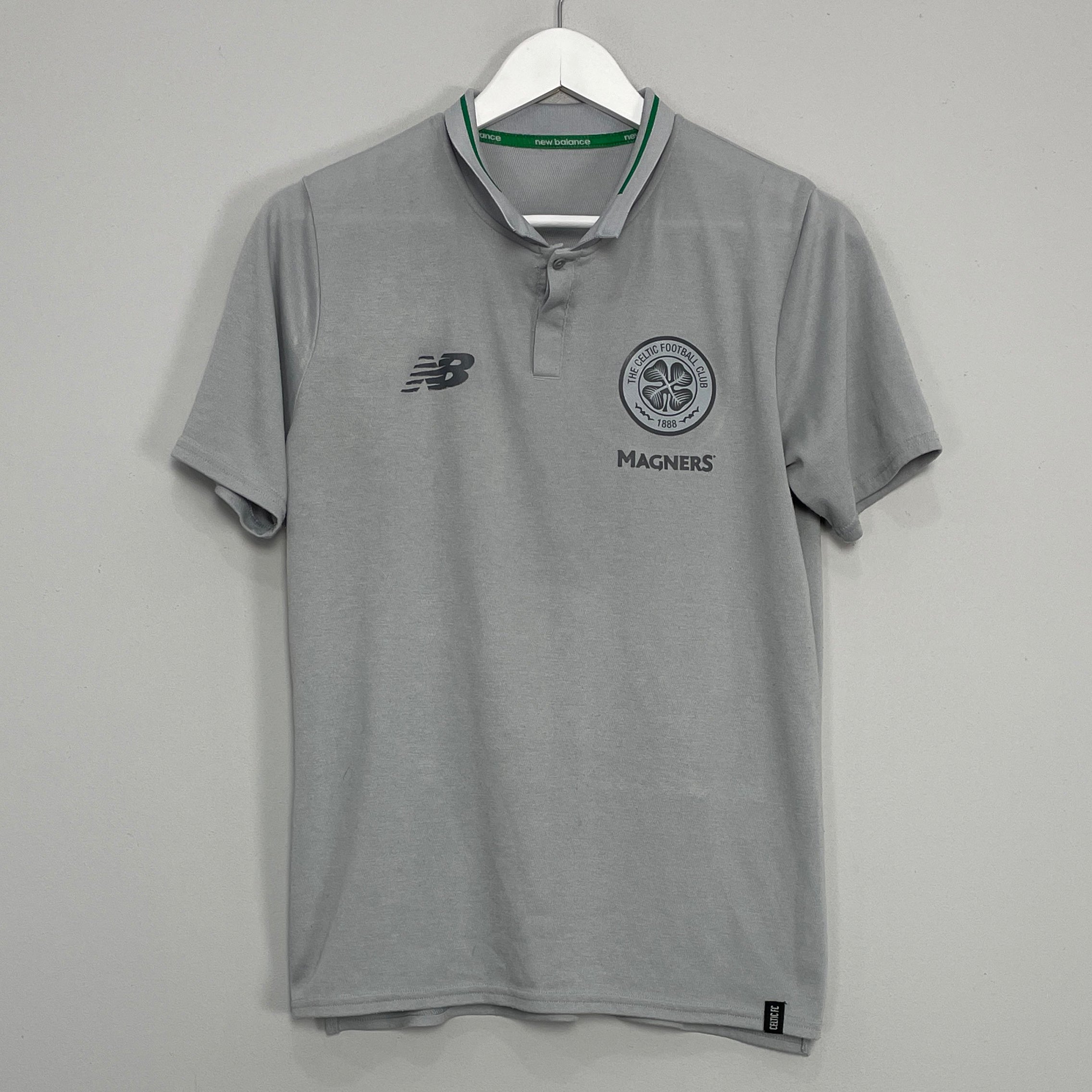 Shop 2017/18 CELTIC POLO SHIRT (S) NEW BALANCE, classic football shirts, vintage football shirts & retro soccer jerseys at Cult Kits